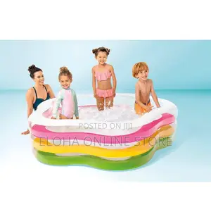Intex Swim Pool 73-by-71-by-21-Inch Summer Colors Pool