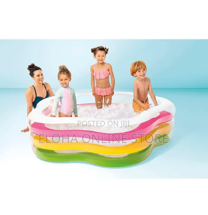 Intex Swim Pool 73-by-71-by-21-Inch Summer Colors Pool