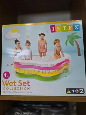 Intex Swim Pool 73-by-71-by-21-Inch Summer Colors Pool