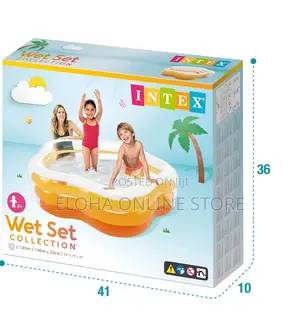 Intex Swim Pool 73-by-71-by-21-Inch Summer Colors Pool