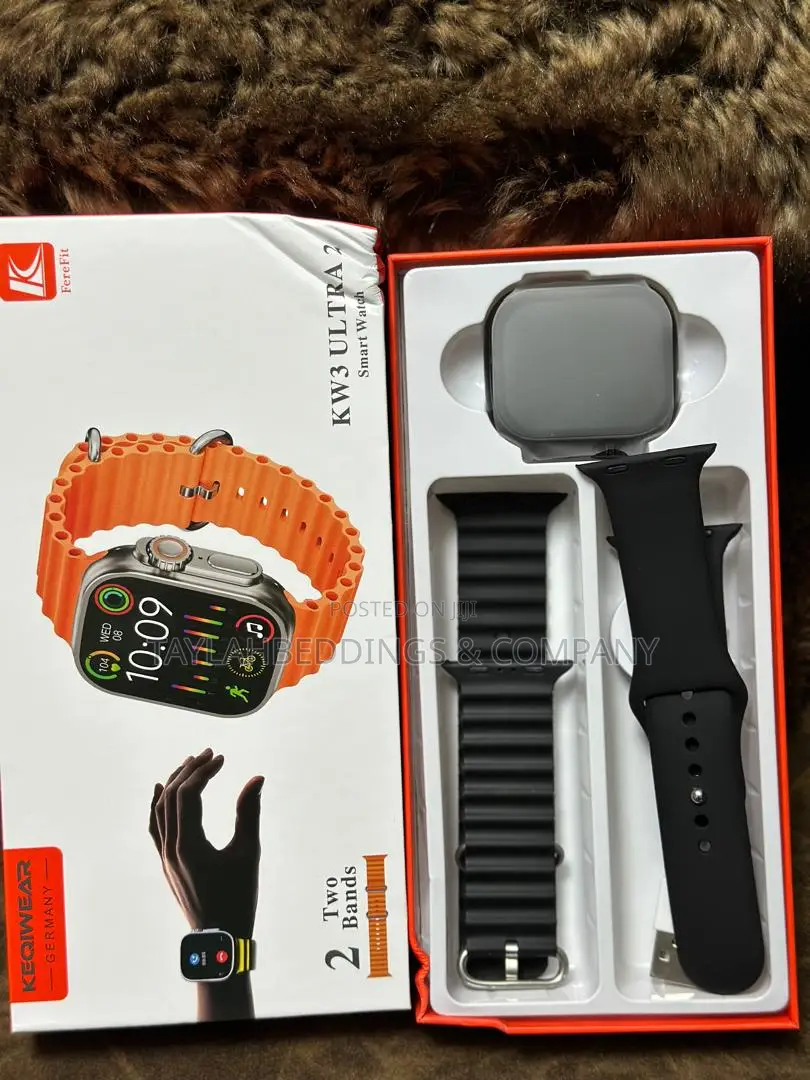 KW3 Ultra 2 Smart Watch (Black )