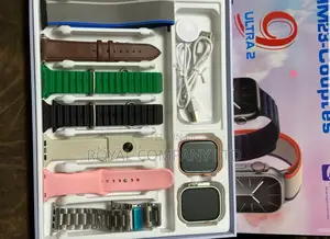 9 Ultra 2 Swart Watch Combo/Hm23