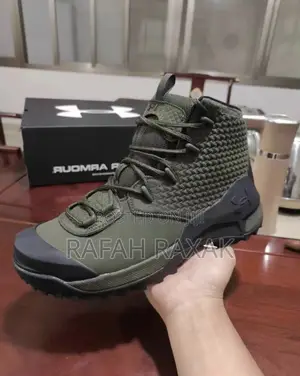Original Men’S Army Green Under Armour High Top Sneakers