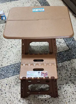 Folded Table and Folded Chair