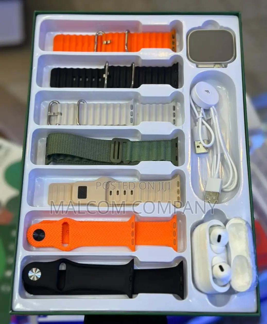Versatile Smart Watch ( 7 Straps, Earbuds/ Airpods)