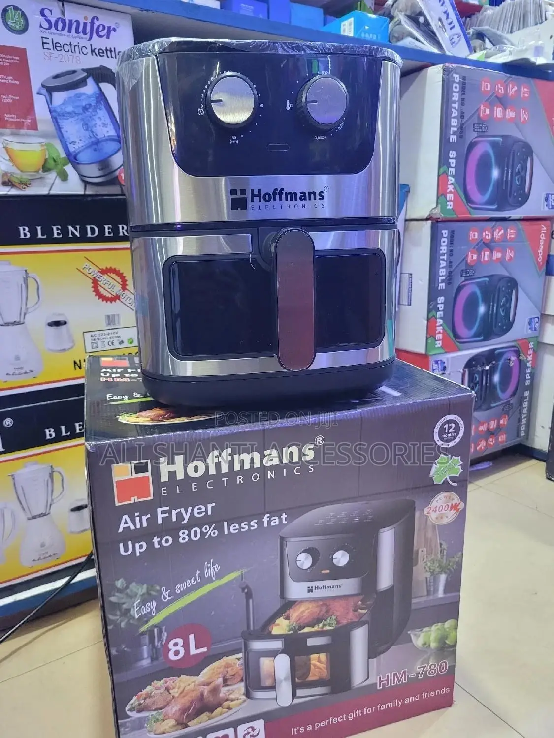 8L Air Fryer, Air Fryer, Analog Air Fryer, Hoffman Air Fryer