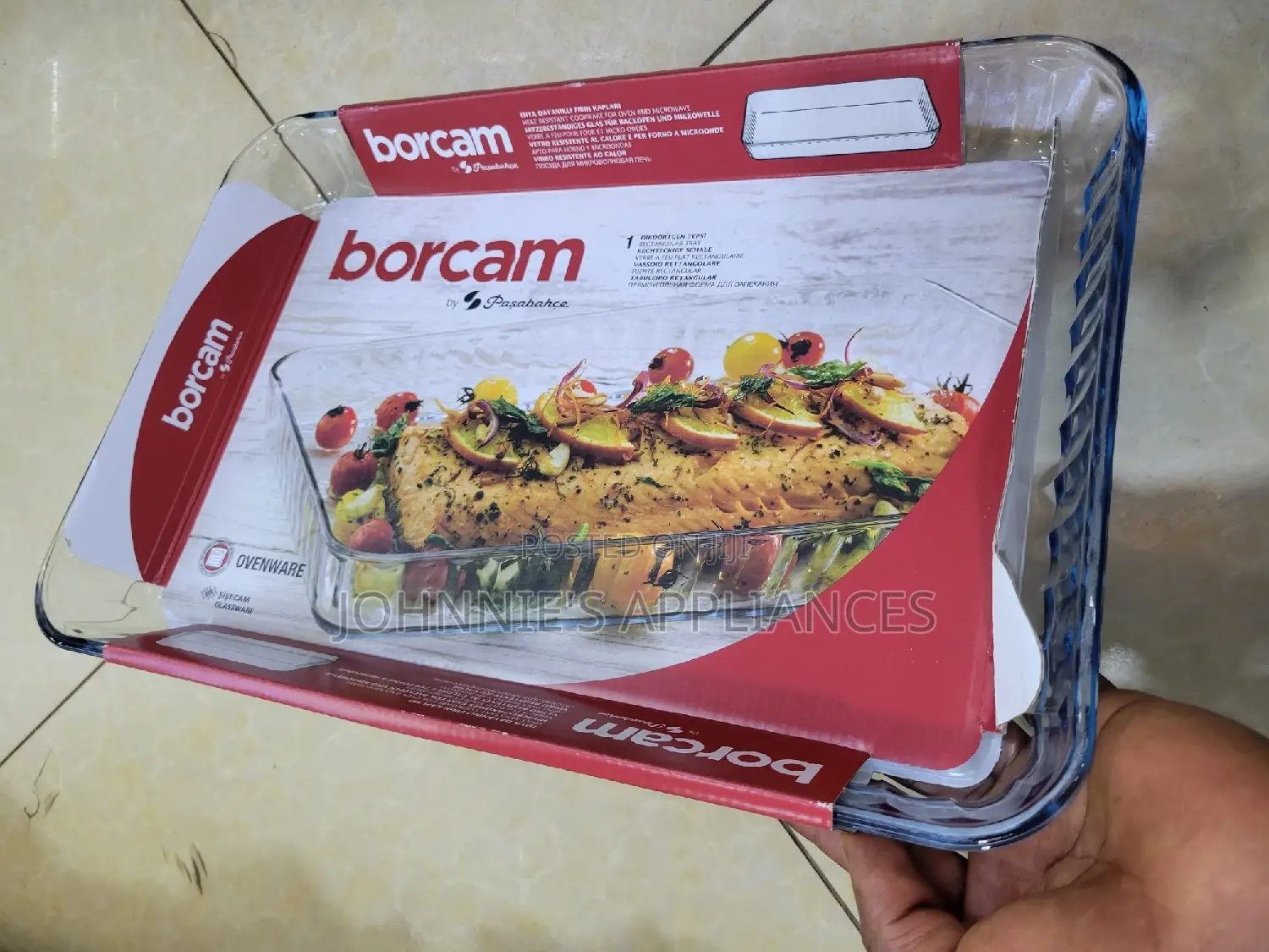 Borcam Glass Oven Ware Tray