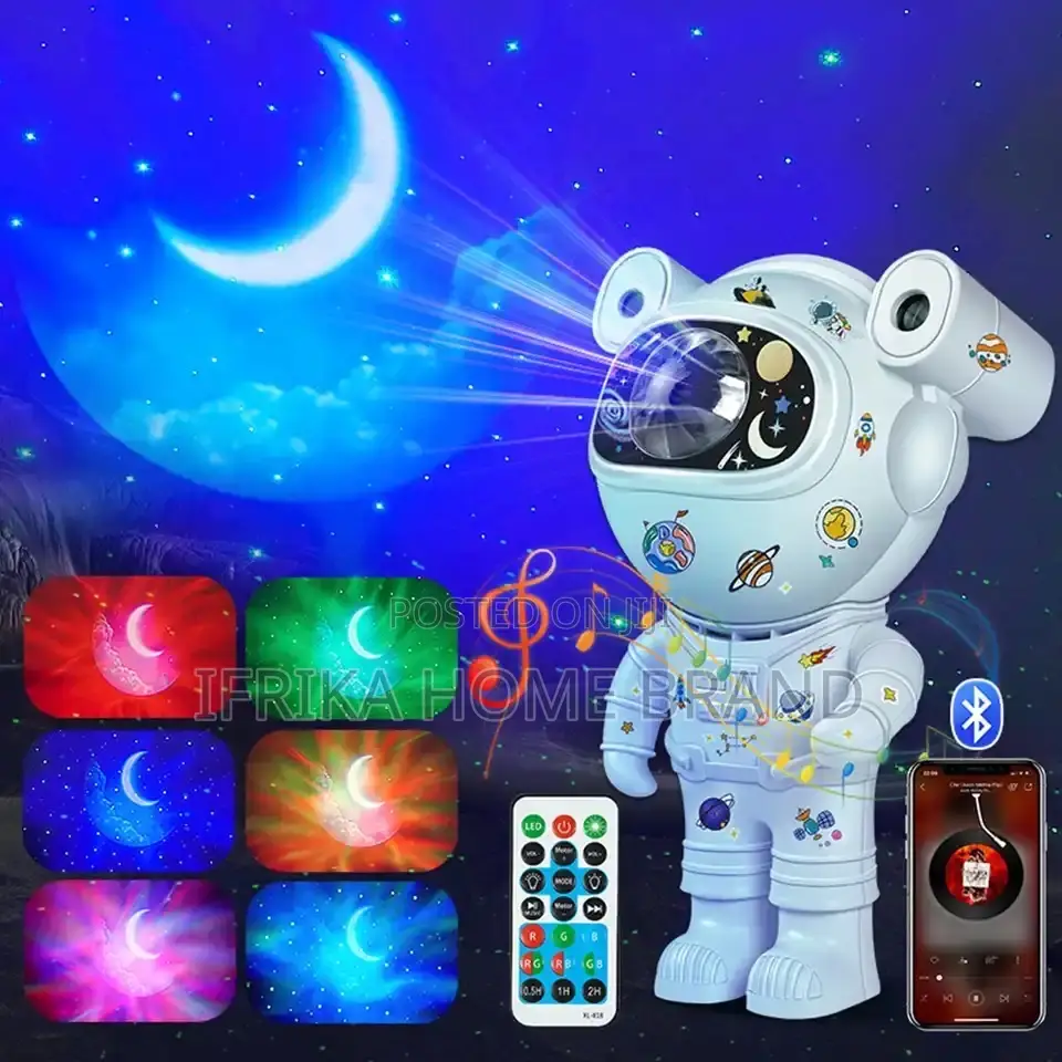 Astronaut Star Galaxy Projector Lamp Nebula Moon Night Light