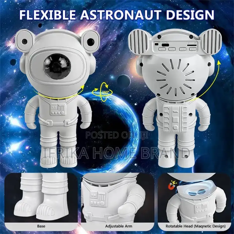 Astronaut Star Galaxy Projector Lamp Nebula Moon Night Light