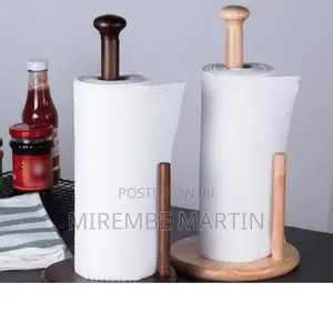 Wooden Tissue Holder.