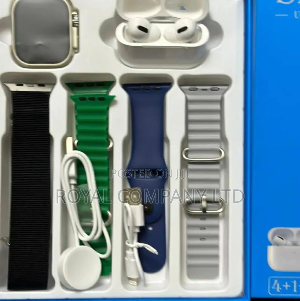 Smart Watch Ultra 4straps/Smart Charger /Airpods