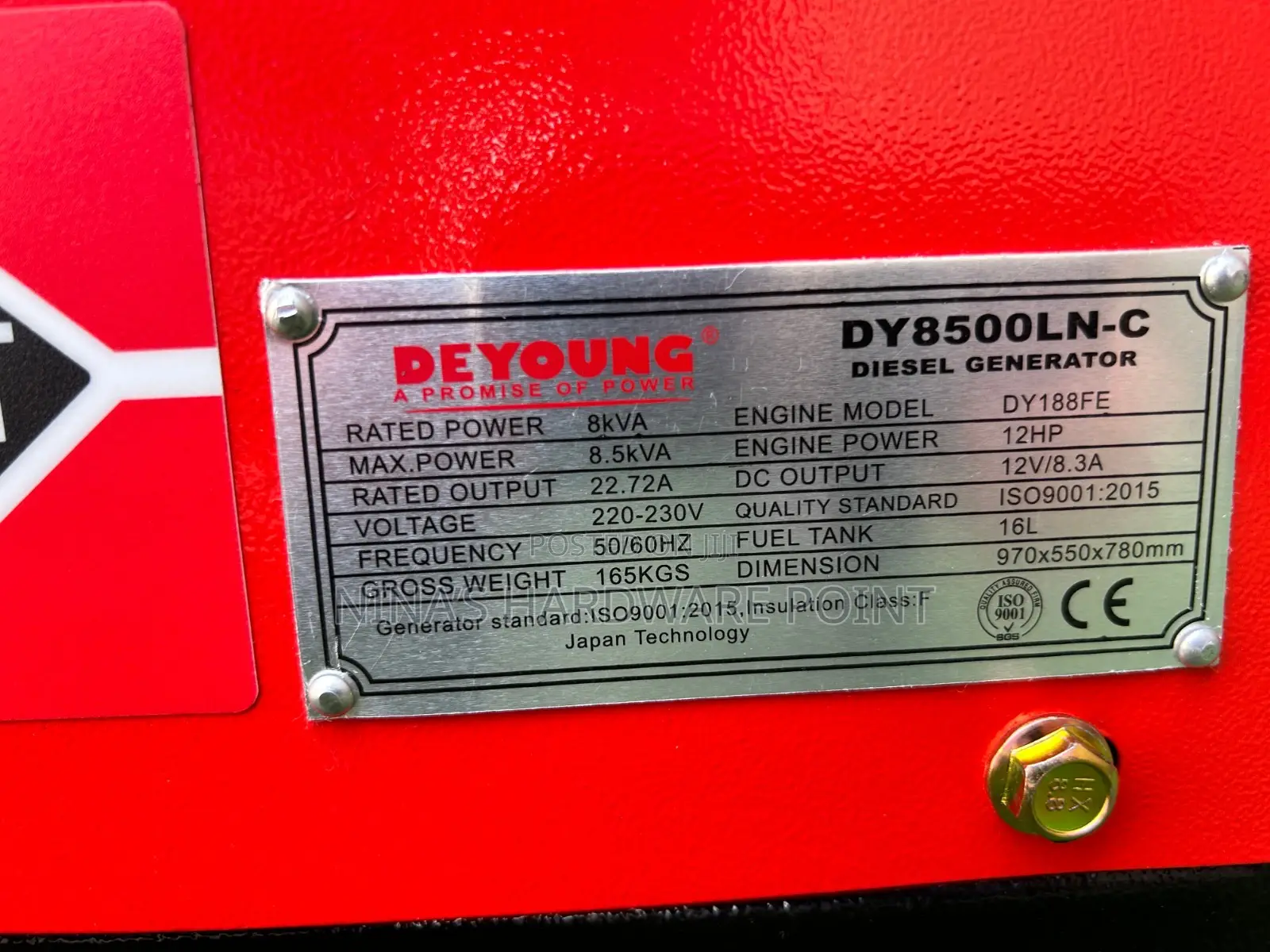 Diesel Generator 8.5kva Silent Deyoung Deyoung