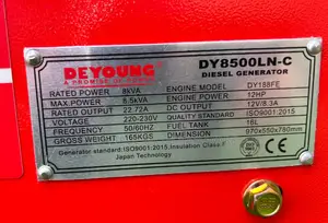 Generator Deyoung 8kw Super Silent