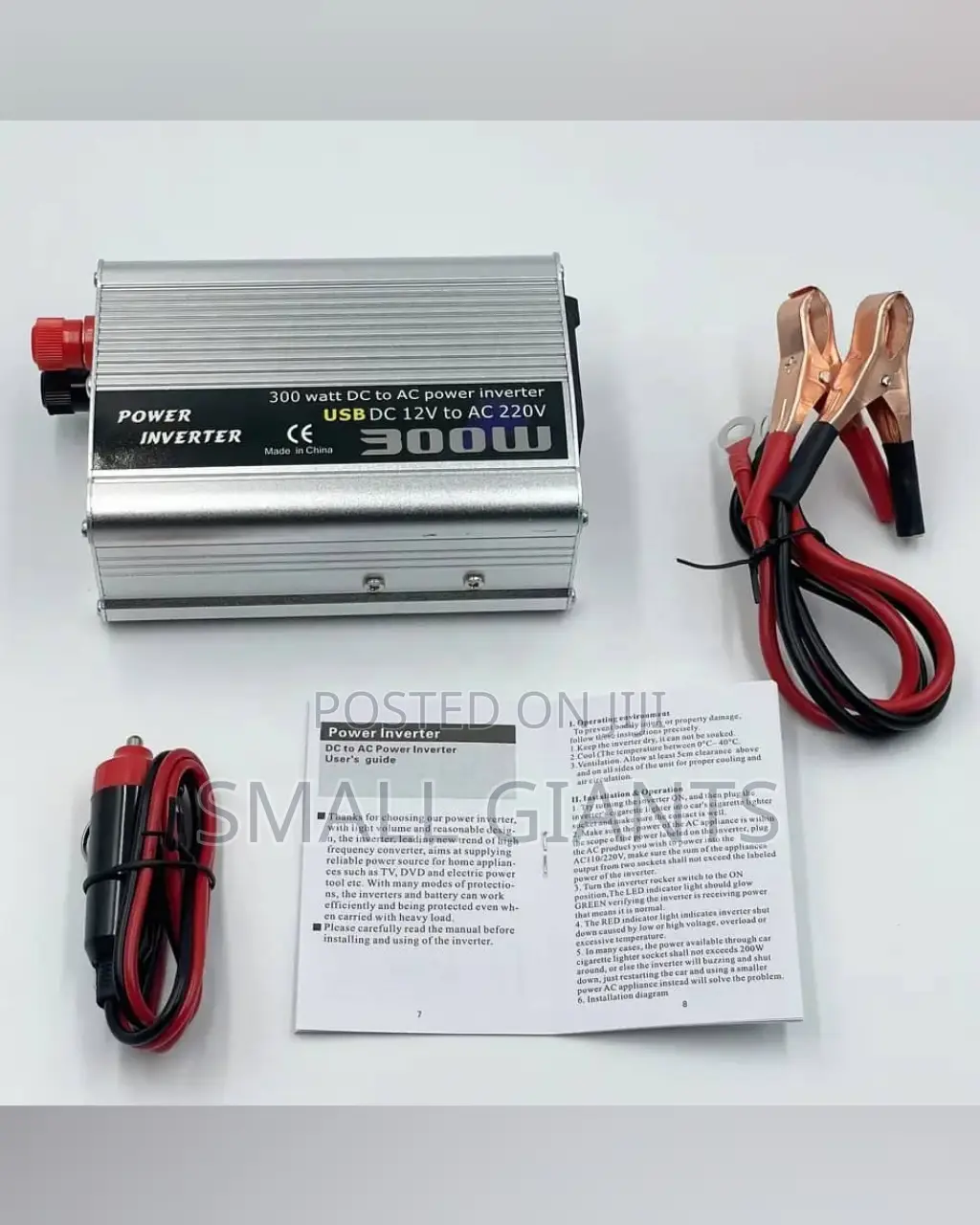 300W Power Inverter DC 12V to AC 220V With USB Display
