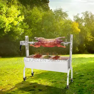 Heavy Duty Outdoor Stainless Steel BBQ Rotisserie Grill 60kg