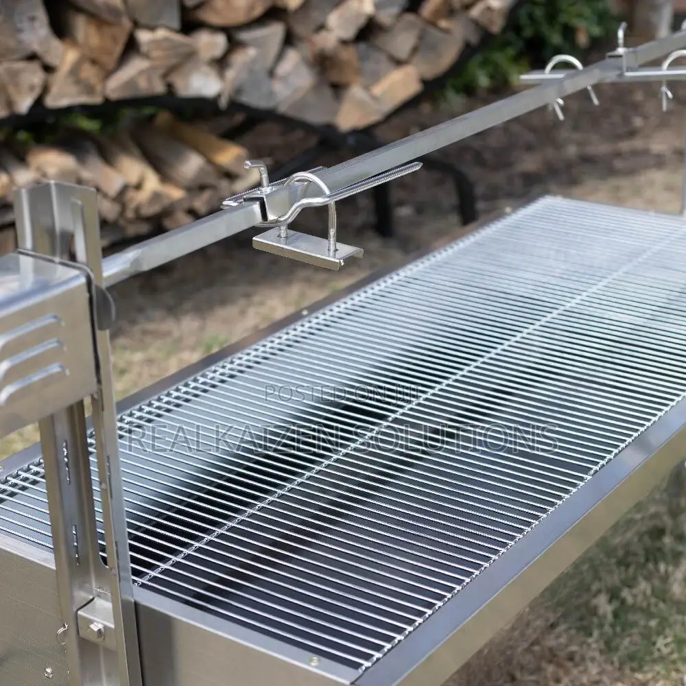 Heavy Duty Outdoor Stainless Steel BBQ Rotisserie Grill 60kg