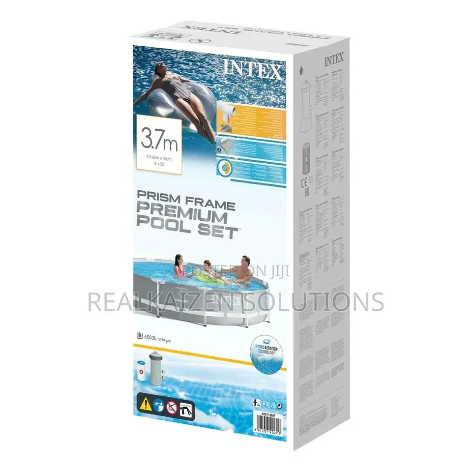 INTEX Prism Premium Metal Frame Pool 366 X 76cm With Filter