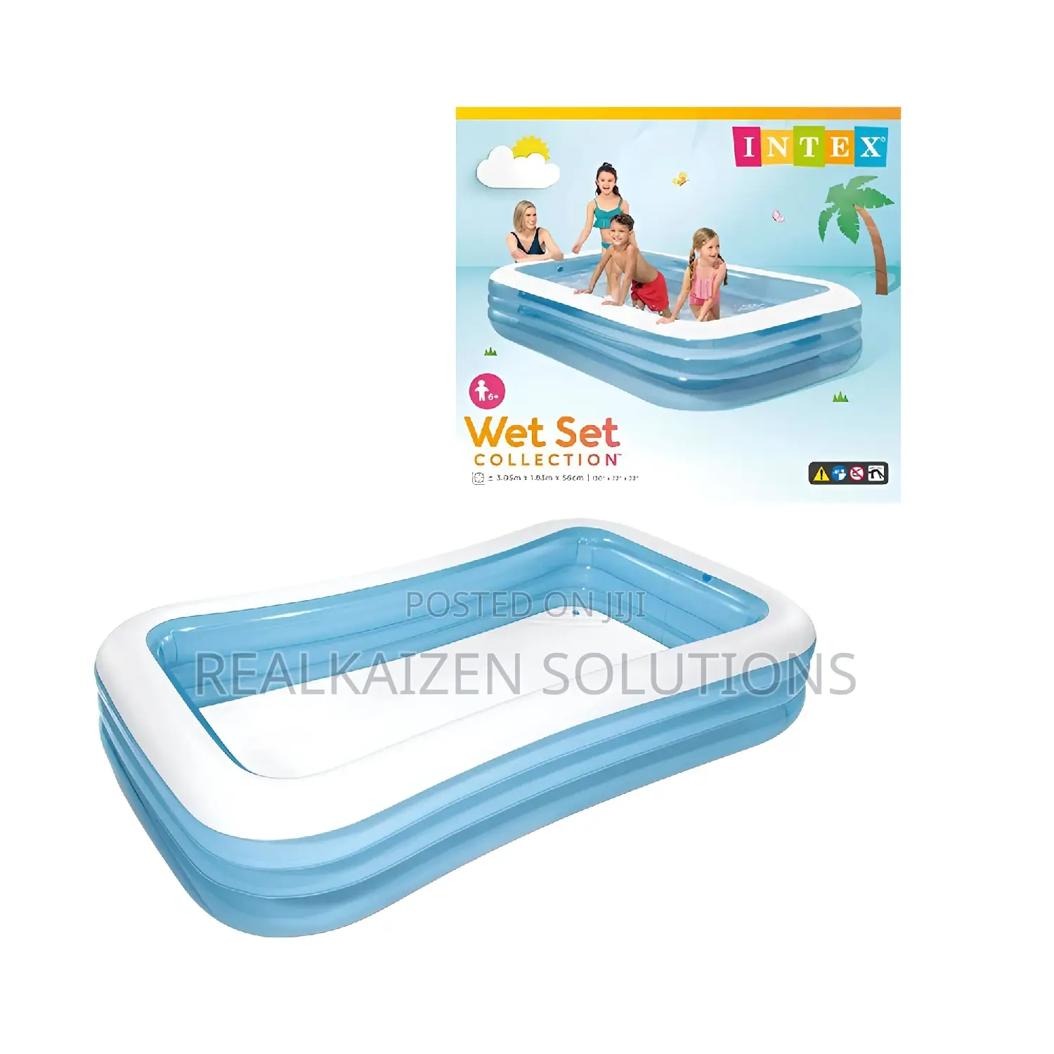 INTEX Wet Set Collection Inflatable Swimming Pool 3.05x1.83m