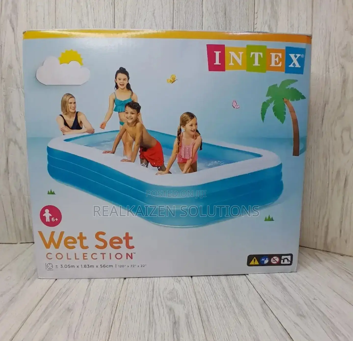 INTEX Wet Set Collection Inflatable Swimming Pool 3.05x1.83m