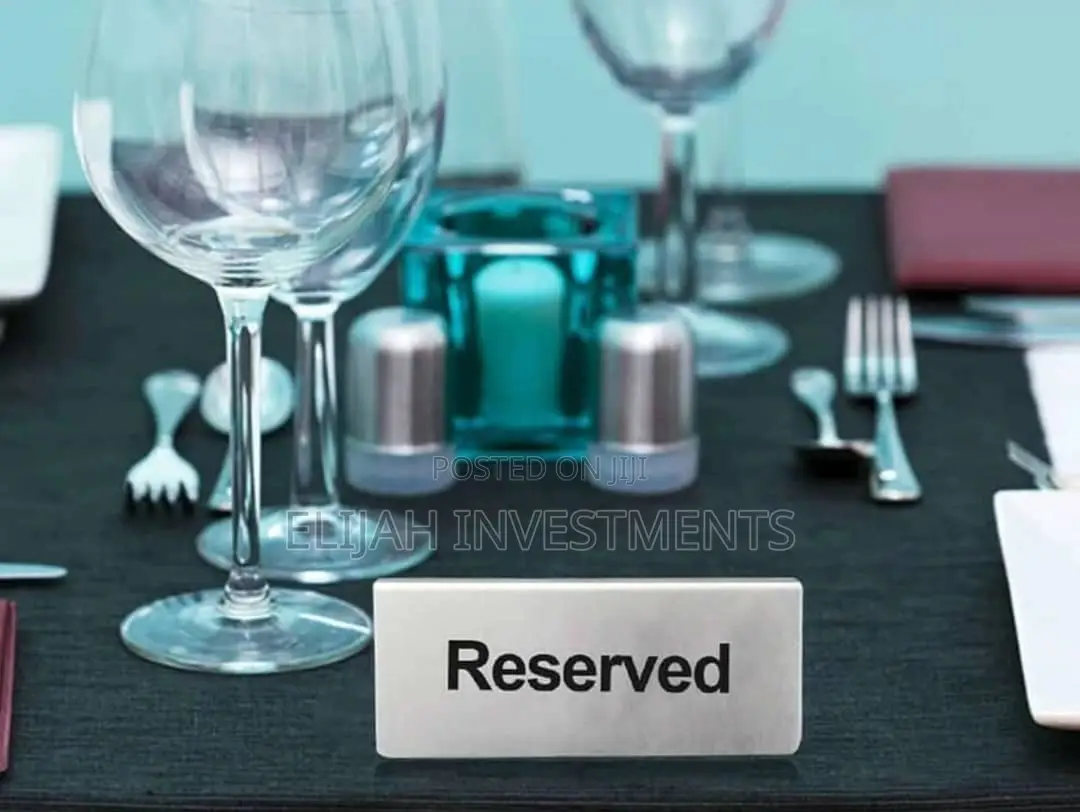 2pcs Stainless Steel Table Sign Reserved for Special Guests