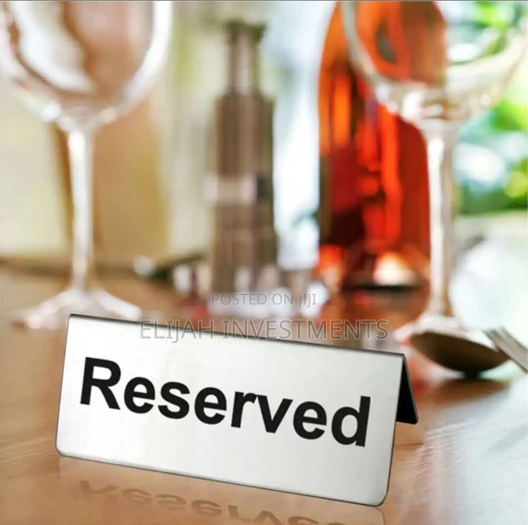 2pcs Stainless Steel Table Sign Reserved for Special Guests