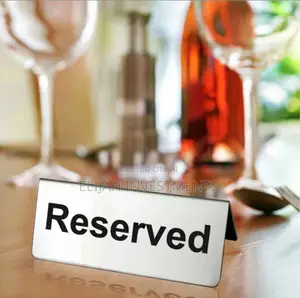 2pcs Stainless Steel Table Sign Reserved for Special Guests