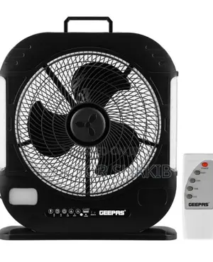 New Geepas 12inchs Rechargeable Fan With Remote Control