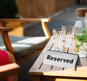 2pcs Stainless Steel Reserved Table Sign