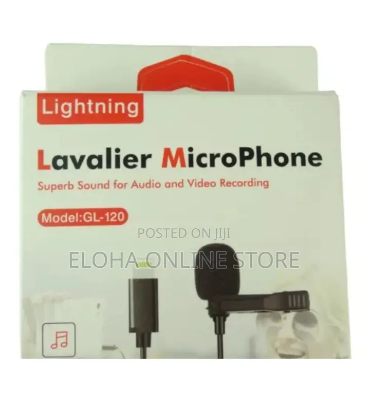 Lavalier Microphone GL-120 Lightning Audio Video Recording