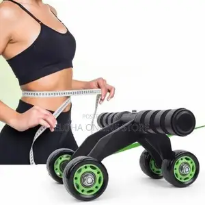 Abs Workout Roller 4- Wheel Exercise Equipment F