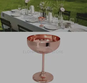 Metal Champagne Goblet,Wine Goblet for Bar Cup Copper