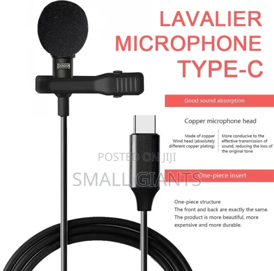 New Wired Hands Free Mini Lavalier Microphone Type-C