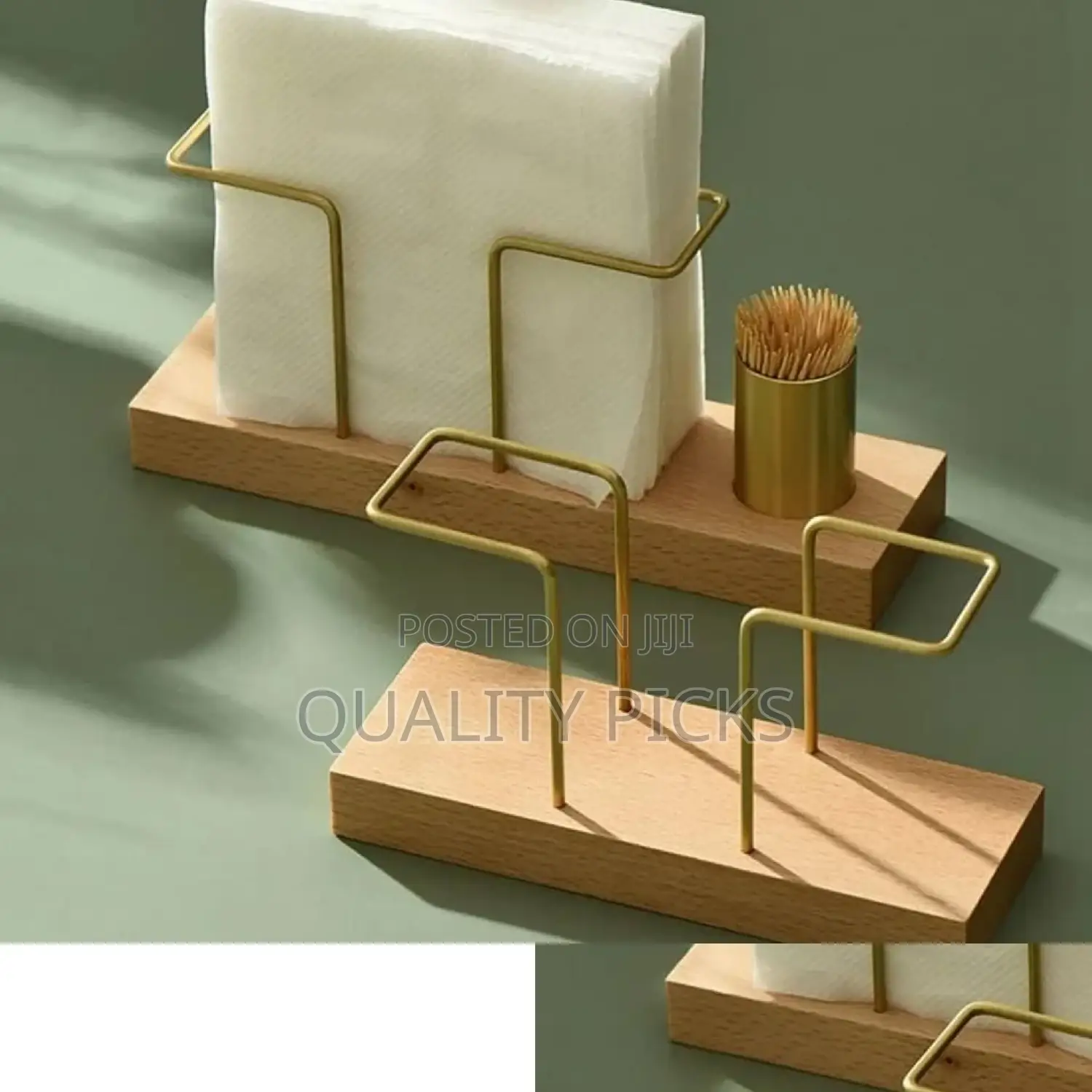 Wooden Table Tissue Holder