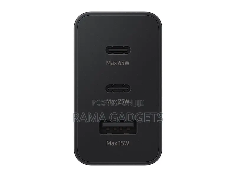 Samsung 3-Port Super Fast Charging Charger, 1x Usb-C 65w,