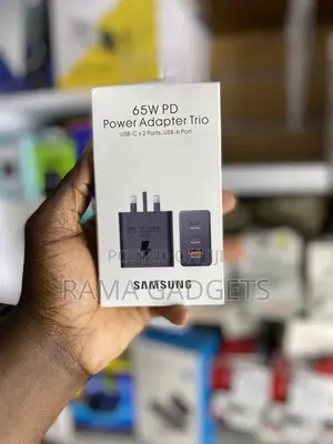 Samsung 3-Port Super Fast Charging Charger, 1x Usb-C 65w,