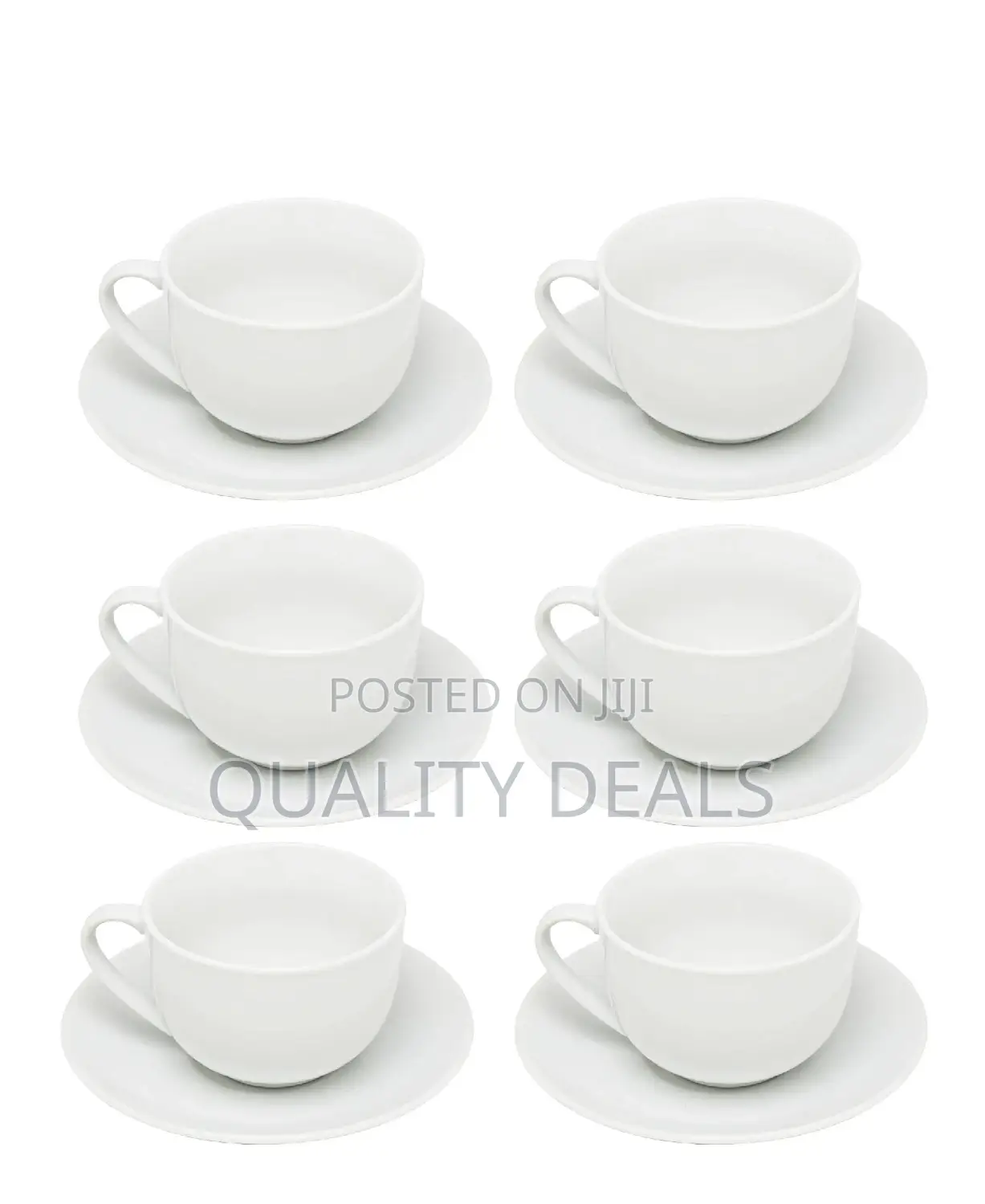 12 Coffee Cups and Saucers Set