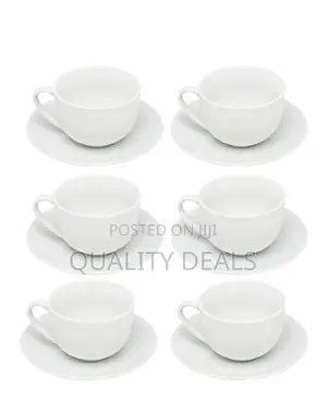 12 Coffee Cups and Saucers Set