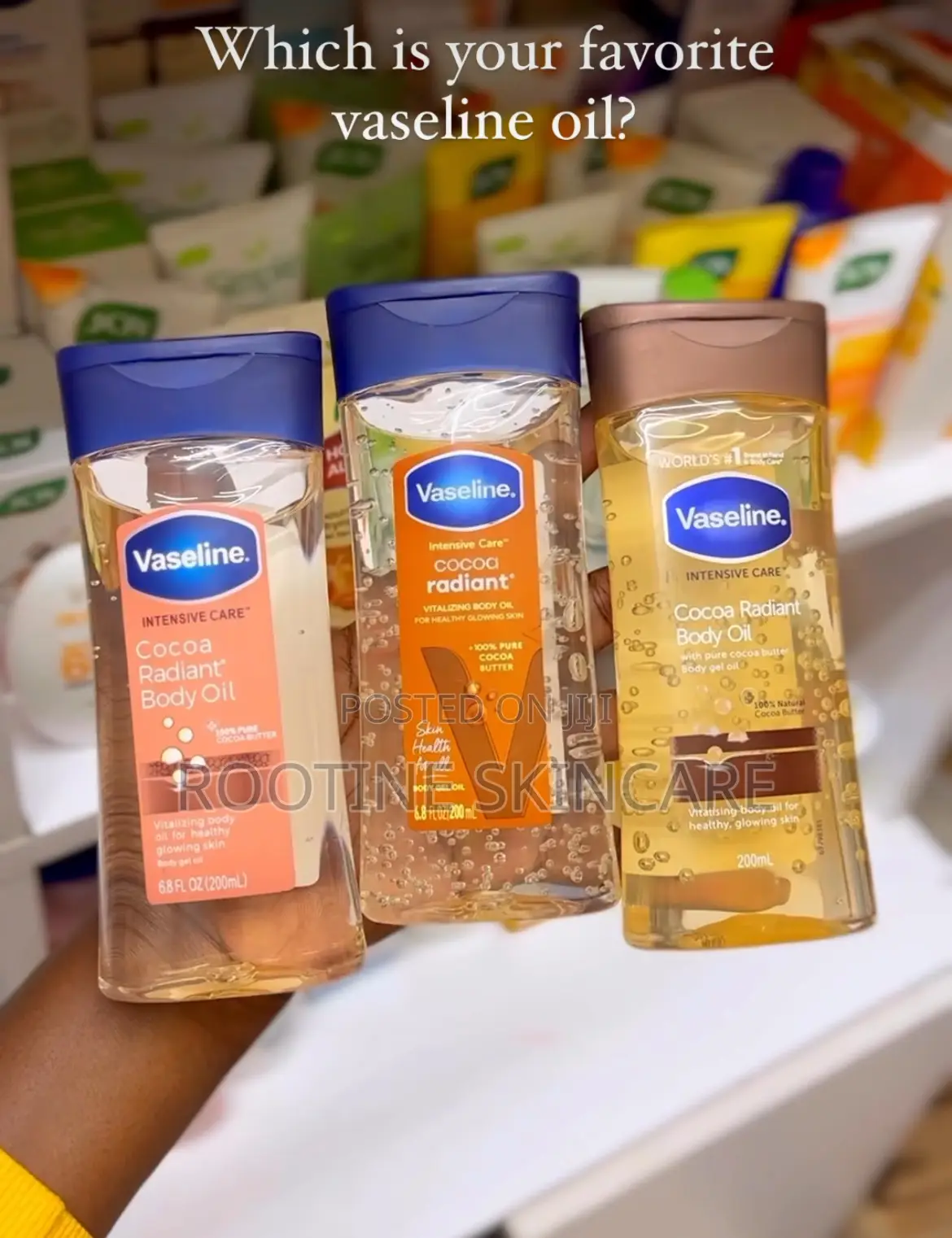 Vaseline Cocoa Butter Body Oil ( 3 Pieces)