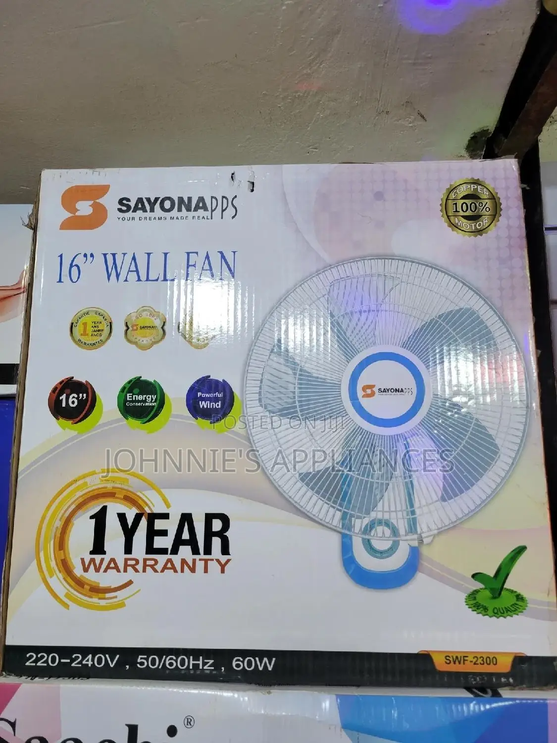 Sayonapps Wall Fan