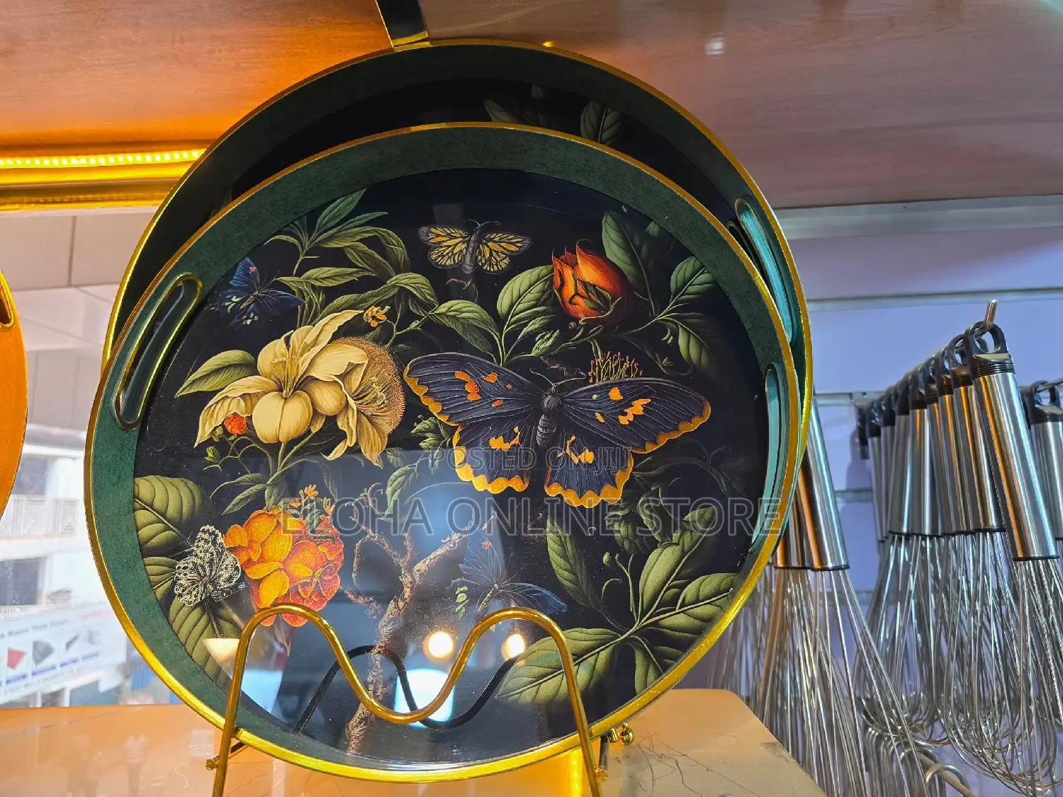 2pcs Round Trays