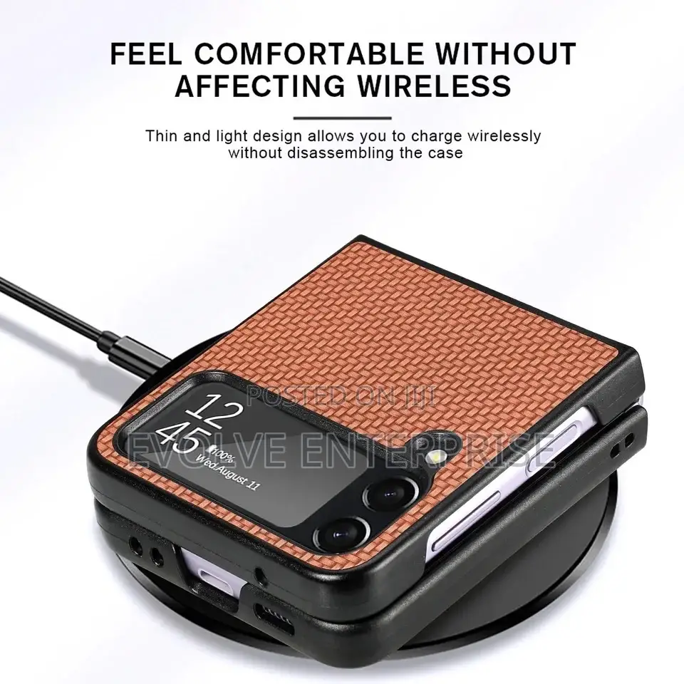 Anti-Drop Carbon Fiber Case for Samsung Galaxy Z Flip 3