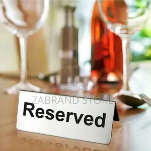 Stainless Steel Able Reserved Sign