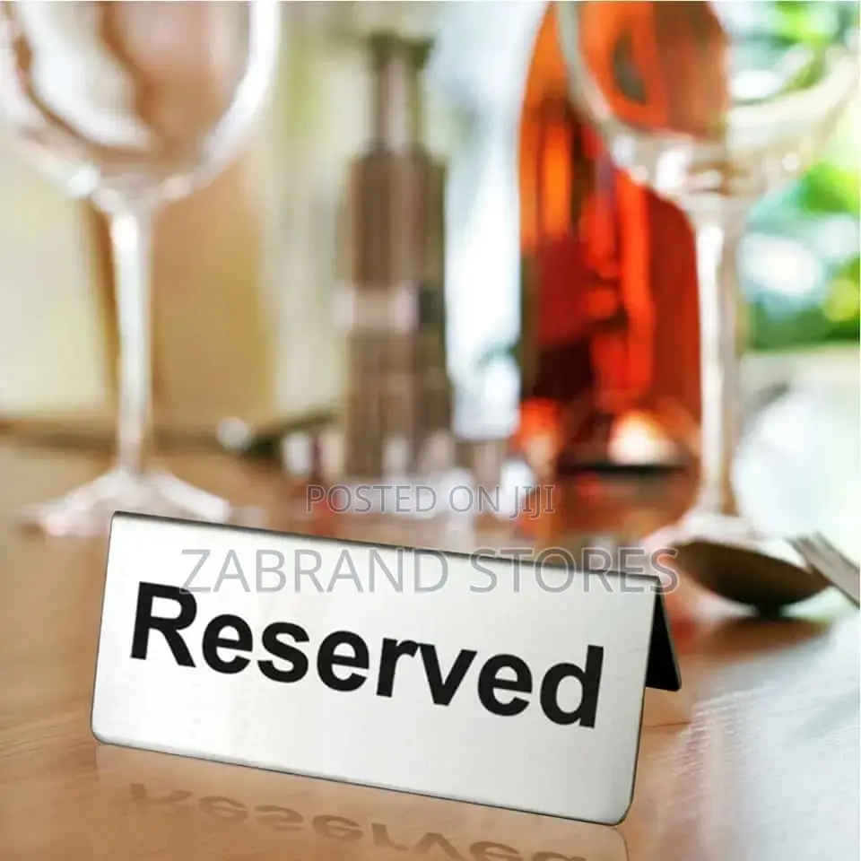 Stainless Steel Able Reserved Sign