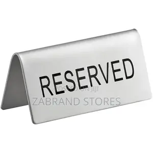 Stainless Steel Able Reserved Sign