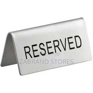 Stainless Steel Able Reserved Sign