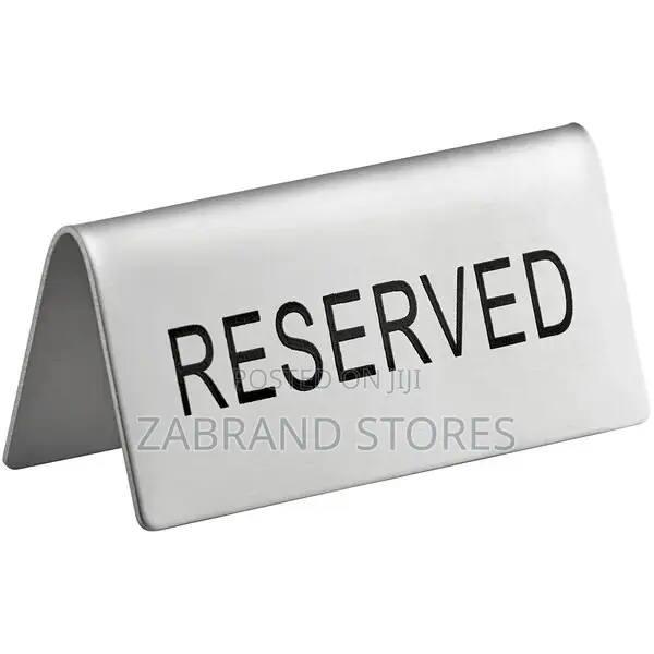 Stainless Steel Able Reserved Sign