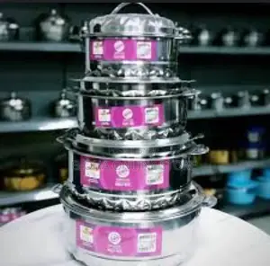 4 Pieces Set of Stainless Steel Serving Dishes