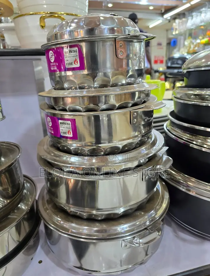 4 Pieces Set of Stainless Steel Serving Dishes