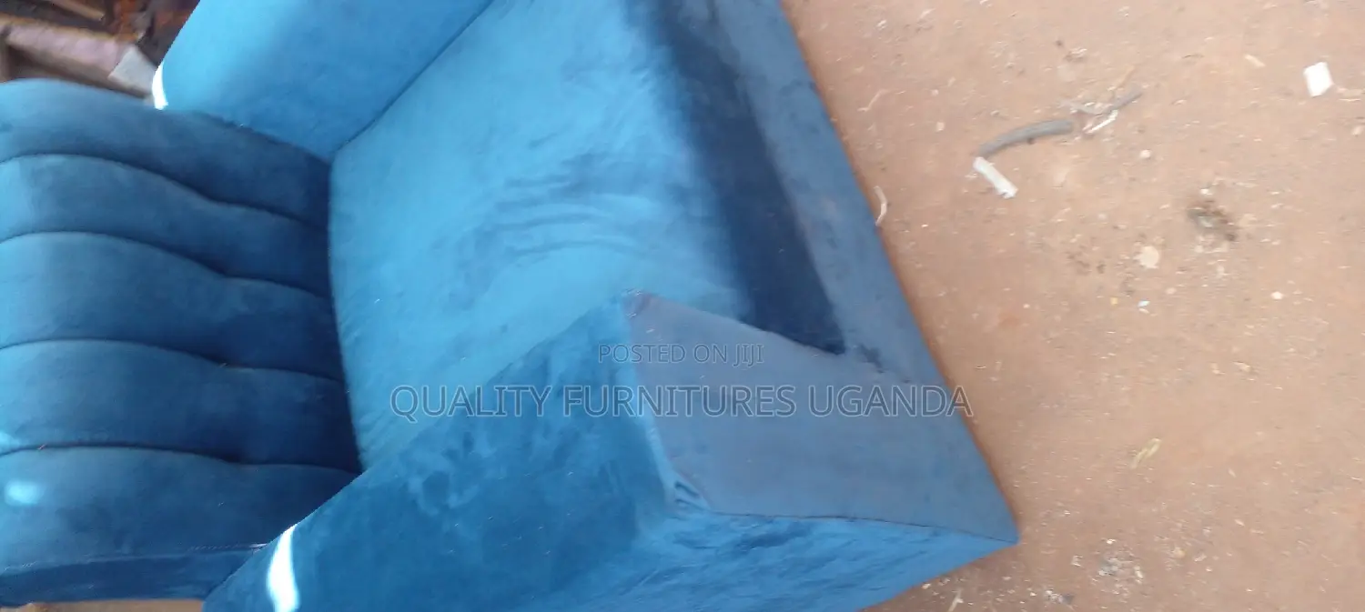 Single Seater Sofa Seat in Blue Colour
