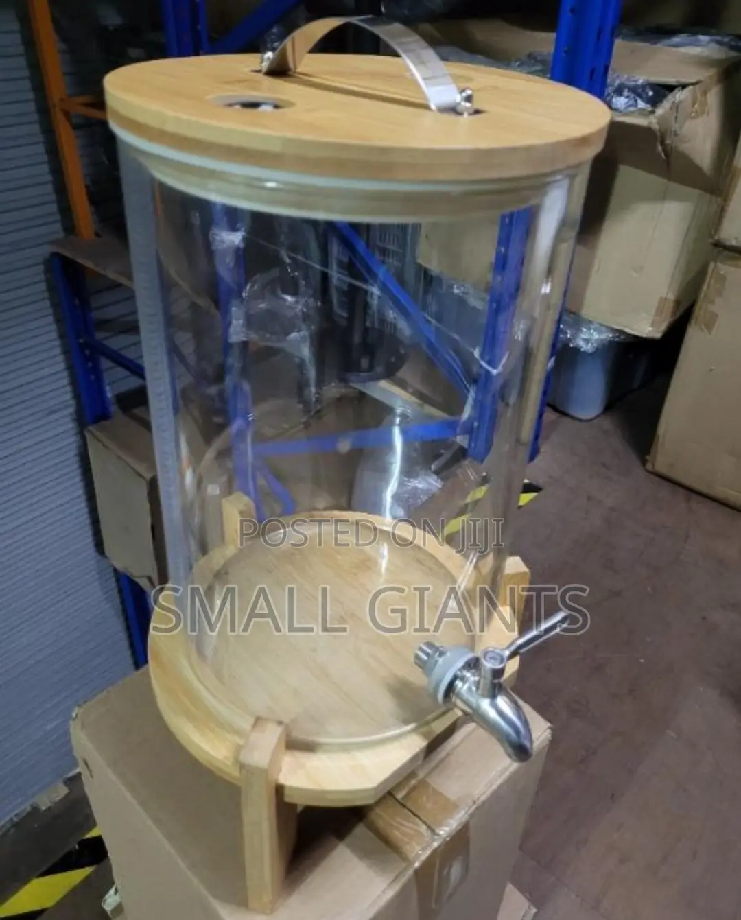 Wood Glass Water Dispenser
